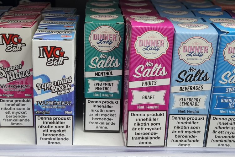 IVG salts pepparmint breeze chew med nitkotin