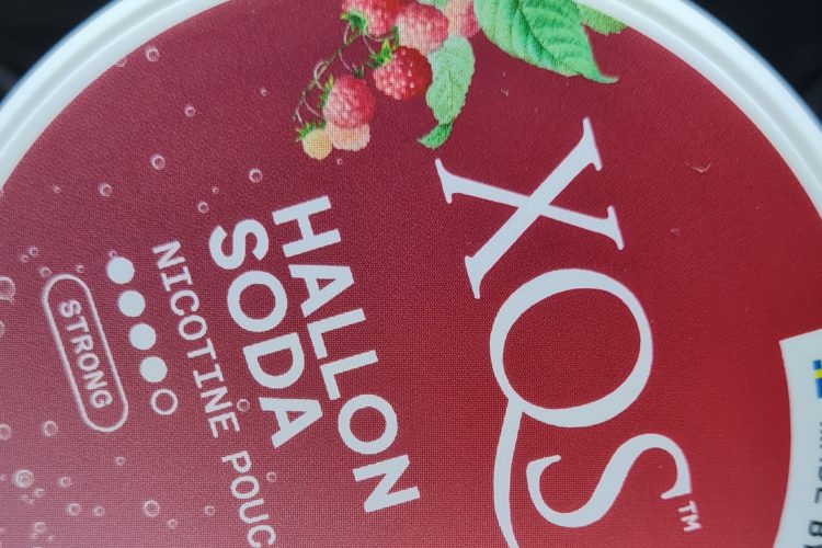XQS hallon soda nikotin påsar