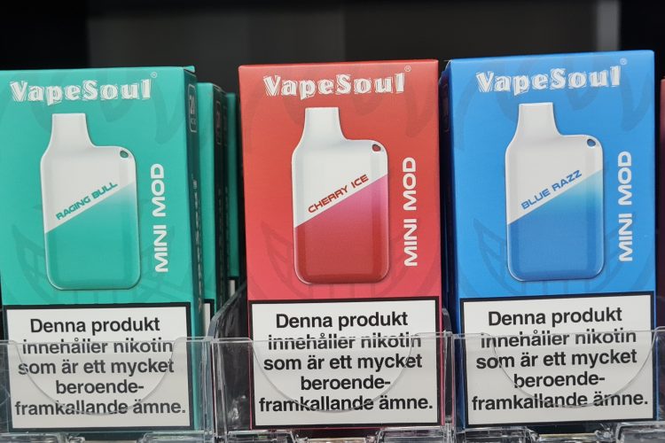 Vapesoul Mini mode bl.a Cherry ice smaken